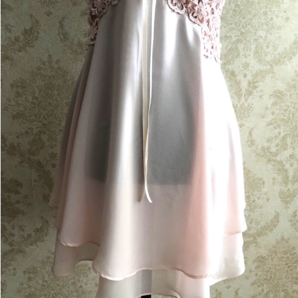 La SENZA Light Pink Lace 2 Pieces Chemise Set - Picture 9 of 15